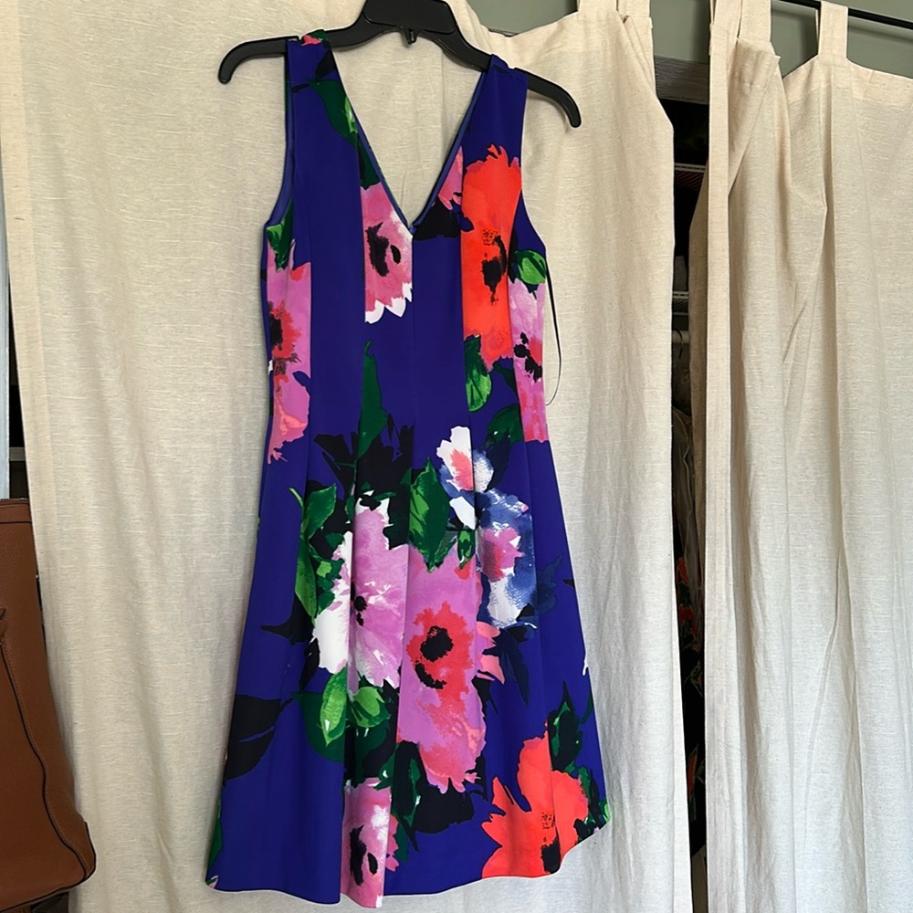 Vince Camuto Blue Floral Dress